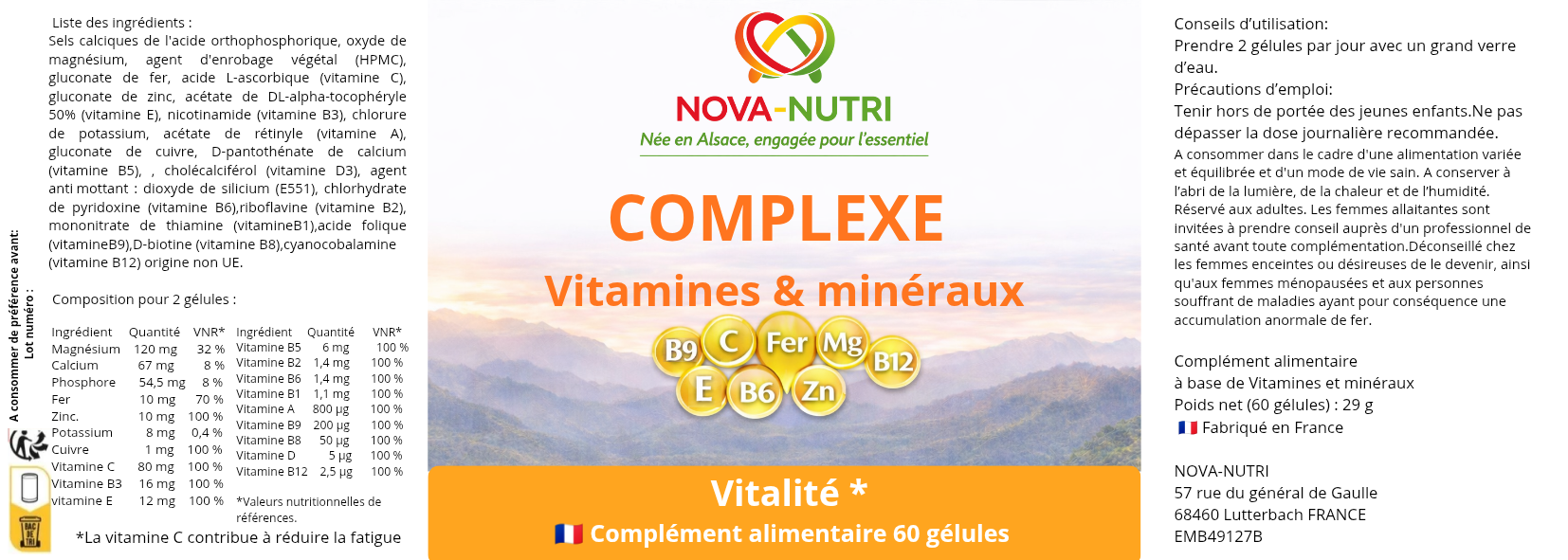 Complexe Vitamines & Minéraux – Image 2